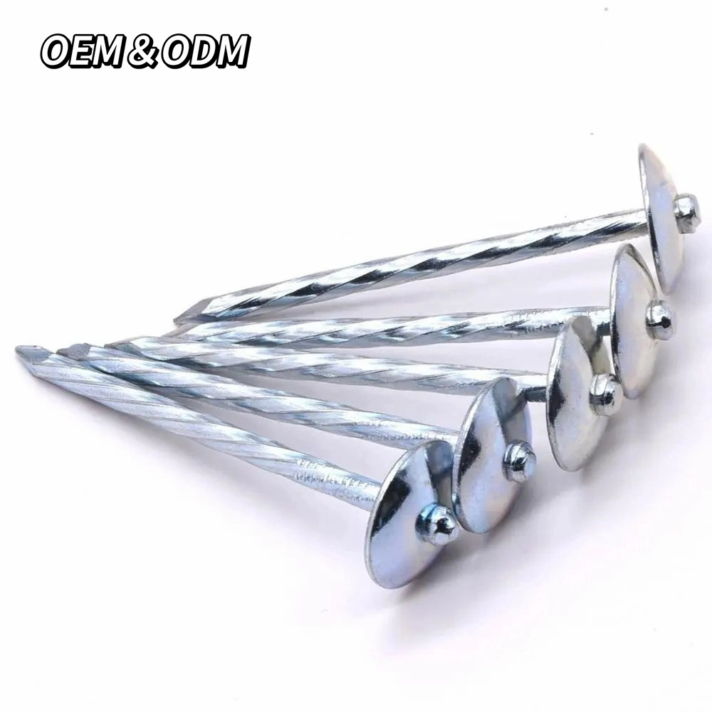 Umbrella Head Zinc Coated Roofing Nails