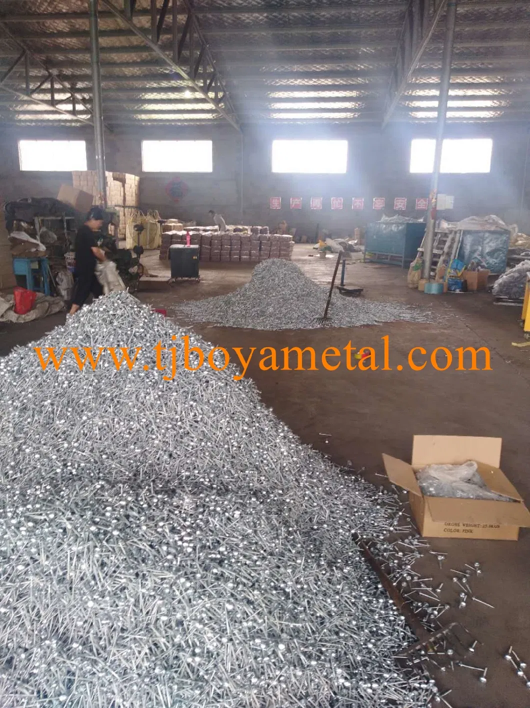 Umbrella Head Roofing Nails Rubber Washer for Peru Market