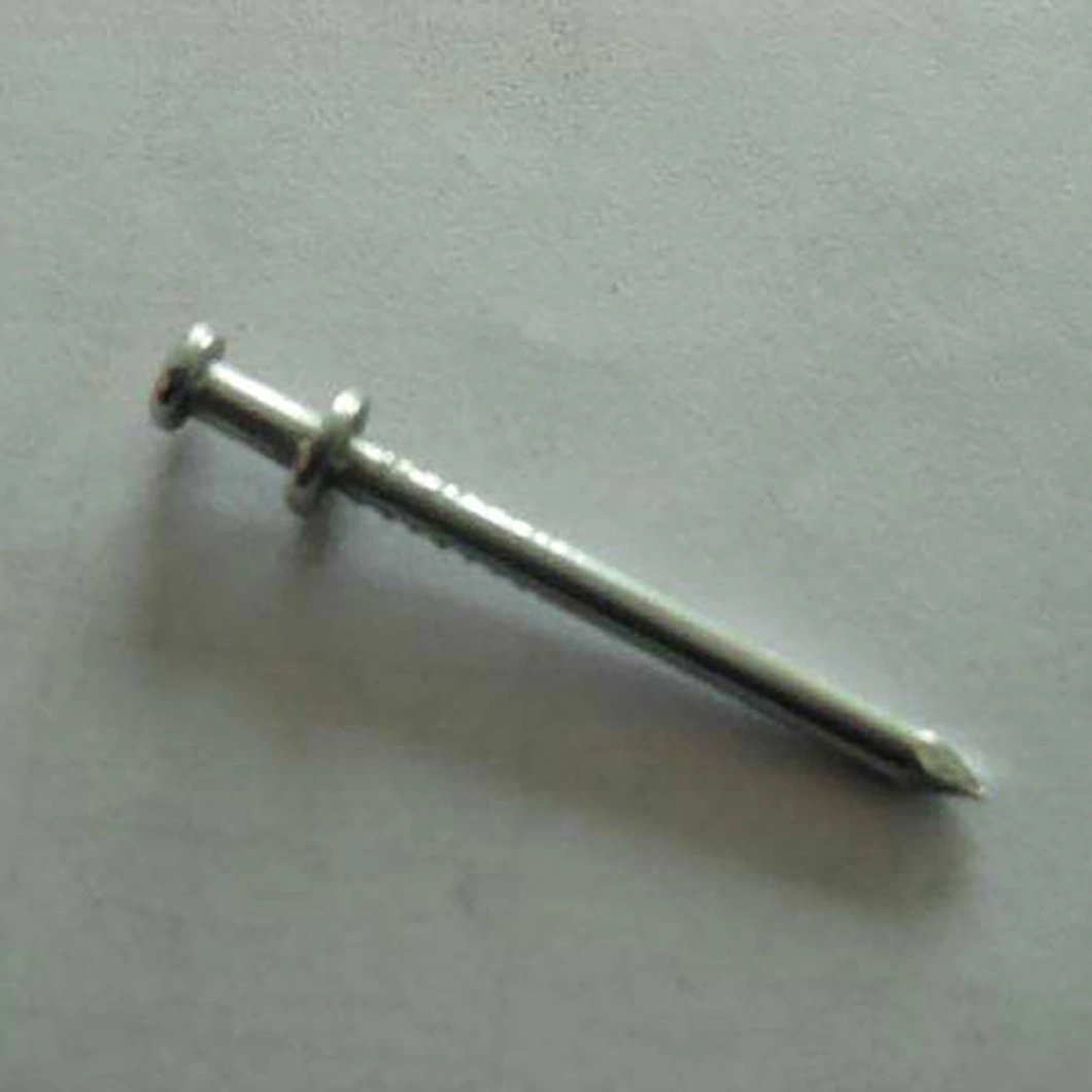 Low Carbon Steel/Double Strand Polished Nail/Round Head Construction Connector/Double Cap Nail