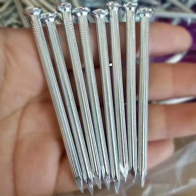 48-52HRC Galvanized Steel Grooved Concrete Coil Nails