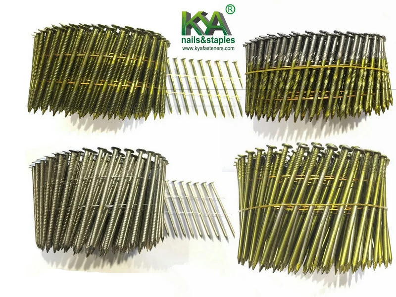 2 in X 0.099 in Mesh/Flat Head Wire Pallet Coil Nails