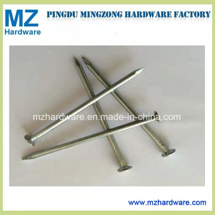 Hot Sale Top Quality High Hardness 1.5&quot;, 2&quot;, 2.5&quot;, 3&quot;, 4&quot; Iron Steel Smooth Shank Building Galvanized Masonry Cement Concrete Nails for Concrete Construction