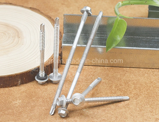 TGR/Tsingri Zinc-Aluminum Coating Hex Big Washer Double Upper and Lower Thread Self-drilling Screws Sandwich Panel Screws