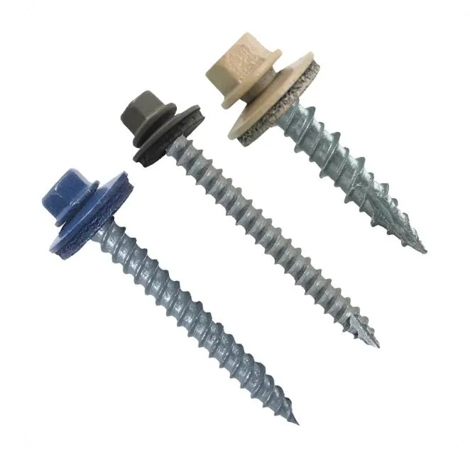 China Manufacturer Fastener Roofing Screw with Hexagonal Head Slotted Drive Type17 Roofing Screw