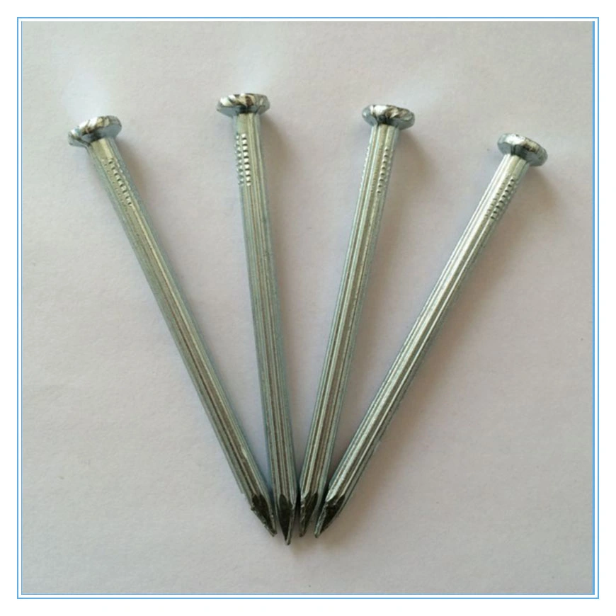 45# 55# 65# Electro/Galvanized Flat Head Concrete Steel Nail with Twist/Screw/Smooth Shank