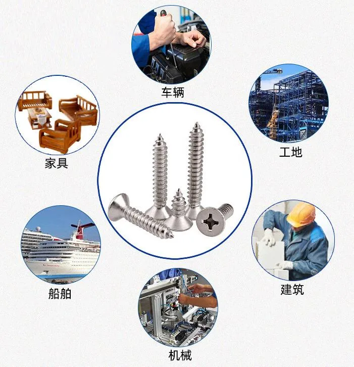 Recessed Pan Head Self-Tapping Screw Wood Philips Head Self Tapping Screw