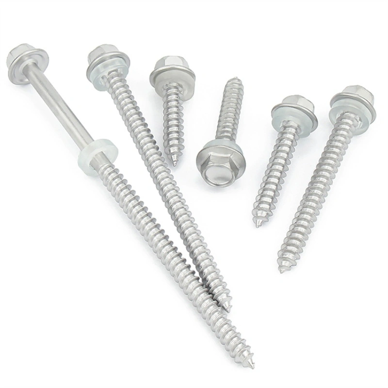 Grade 5 Galvanized Hex Washer Head Lag Bolt DIN 571 Wood Screw