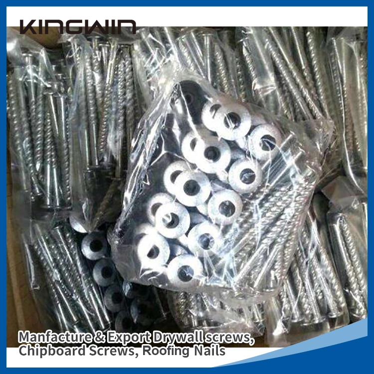 Umbrella Head Twist Shank Roofing Nails with Rubber Cap