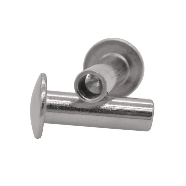 M2 M2.5 M3 M4 M5 M6 DIN 6791 Stainless Steel 304 Semi-Tubular Pan Head Semi Tubular Rivets