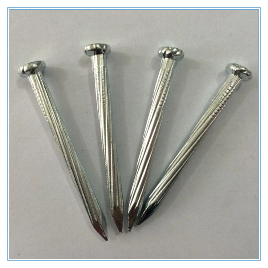 45# 55# 65# Electro/Galvanized Flat Head Concrete Steel Nail with Twist/Screw/Smooth Shank