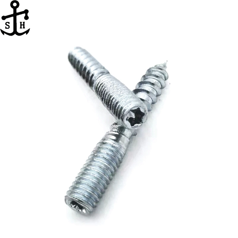 Customized Zinc 6-Lobe Double Thread Machine and Wood Self Drilling Screw Made in China