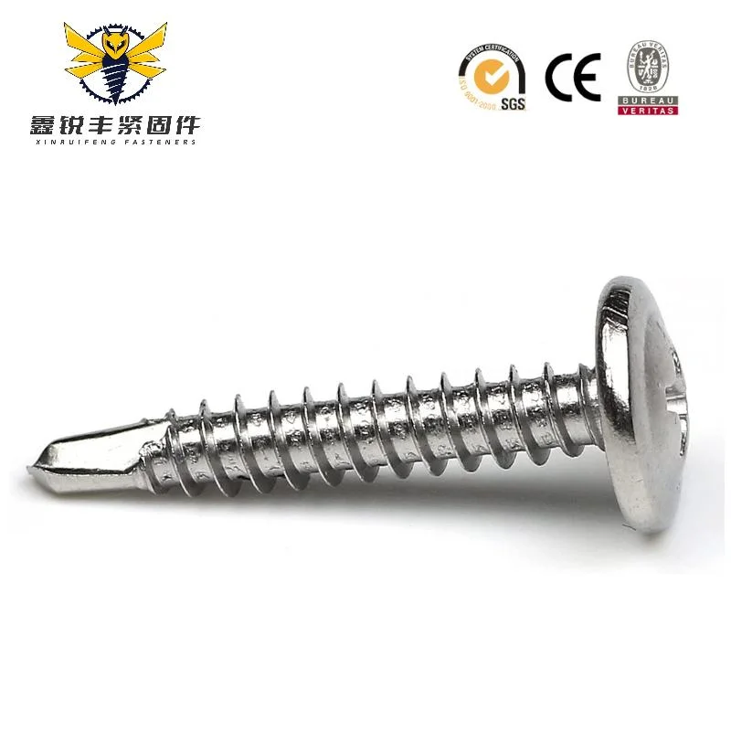 Phillips Drive Wafer Head Self Drilling Screw for Metal