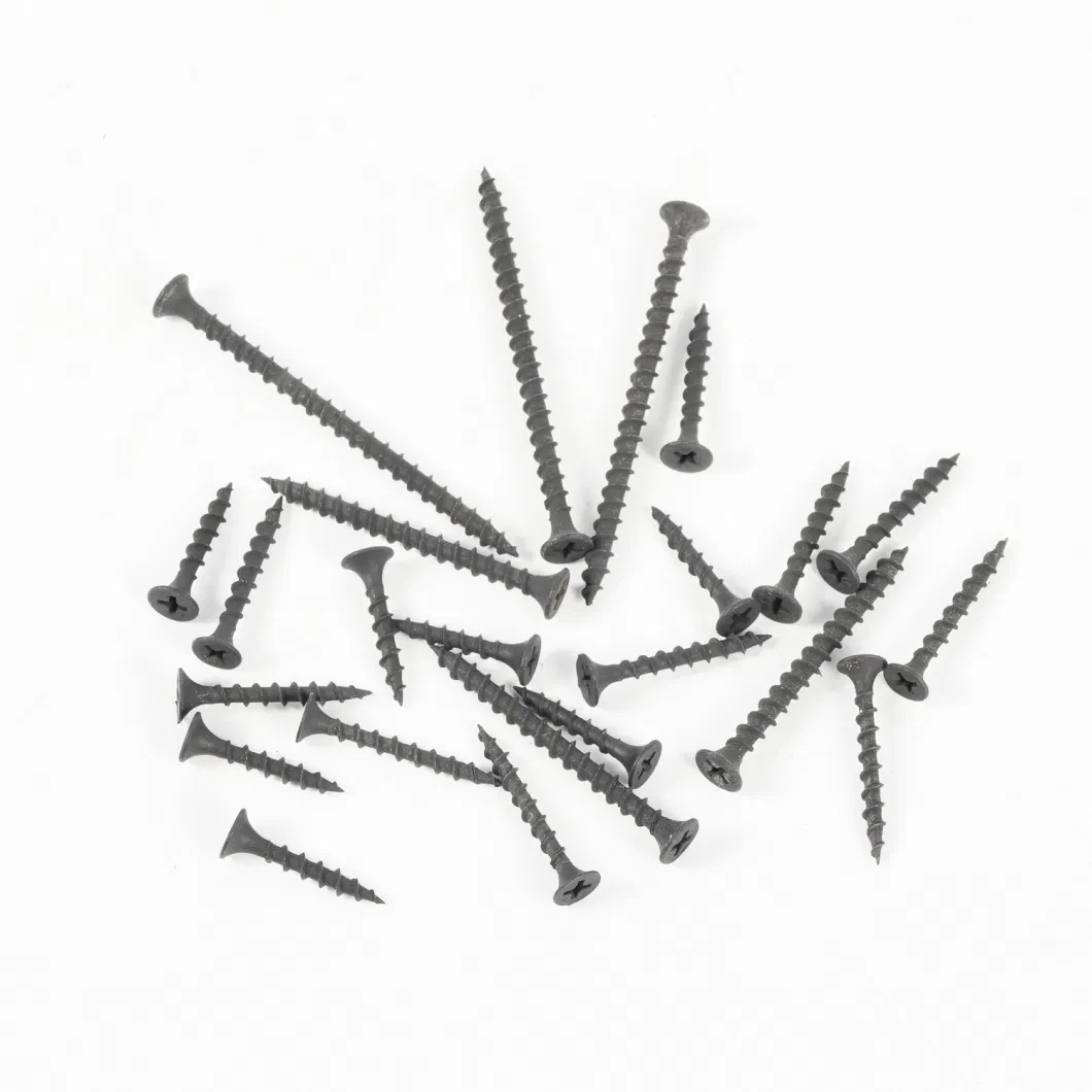 Coarse Fine Thread Gypsum Black Drywall Gun Plastic Steel Nail Gesso Stud Dry Wall Screws with Sharp Point Bugle Head Drywall