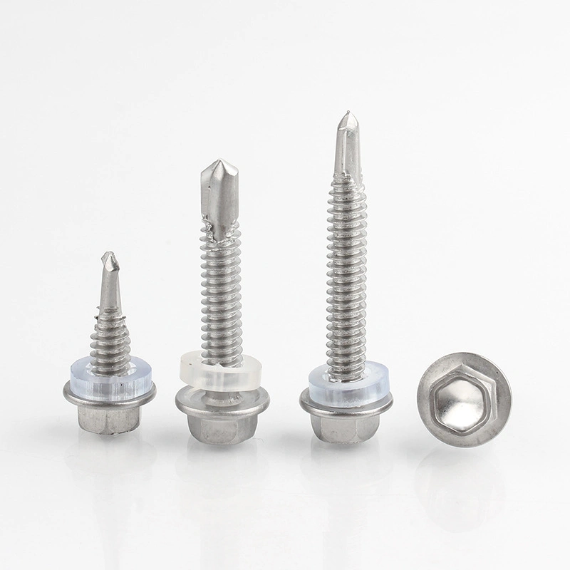 Hex/Pan/Wafer/Cross/Csk/Countersunk/Phillips/Mushroom/Torx Head Self-Drilling Roofing Fastener Stainless Stee Zinc Plated Metal Hexagon Self Drilling Screw