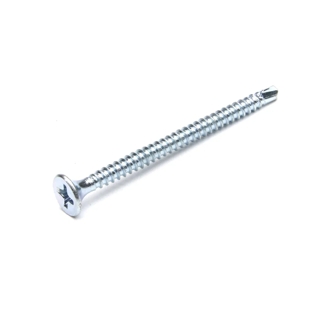 Phillips Drive Drywall Screw Drilling Point Blue Zinc Plated