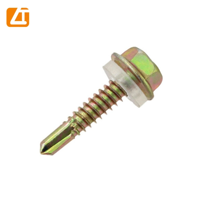 Tianjin Factory Hex Washer Head Self Drilling Spoon Point Hex Head Screw