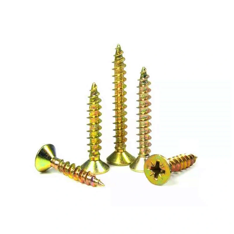 Wholesale M3.5 16mm-50mm Drywall Screw Yellow Zinc Plating Coating Galvanization Bugle Head Thread Wood Self Drilling Dry Wall Screws China Factory