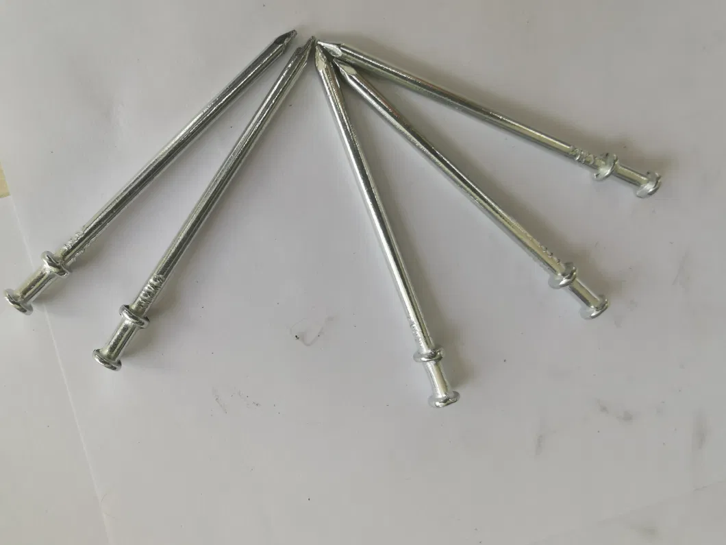 Polished Double Headed Nails Two Head Nail Duplex Head Nail