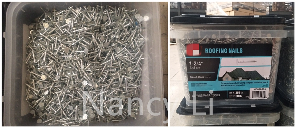 Q195/Q235 Big Flat Head Clout Nails Galvanized Roof Nail 100PCS/Bag