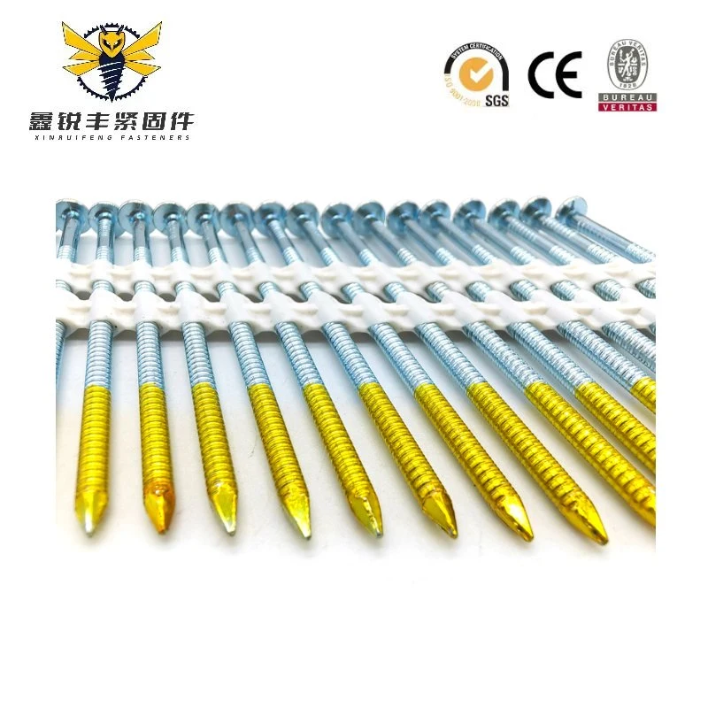 Wholesale 21 Degree Plastic Strip Frame Nails, Smooth/Screw/Ring Framing Nails, Electro Galvanized Frame Nails