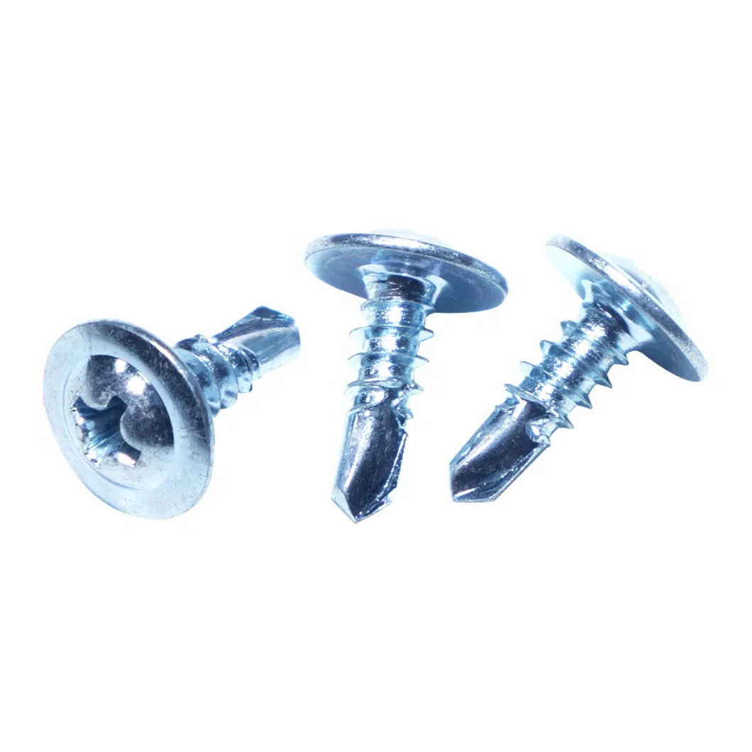 DIN7504 for Roofing to Light Duty Steel 4.2X13mm Phillips Truss Head Bottom Head Modified Head Zinc Plated Truss Head Screw Self Drilling Screw Wafertech Screws