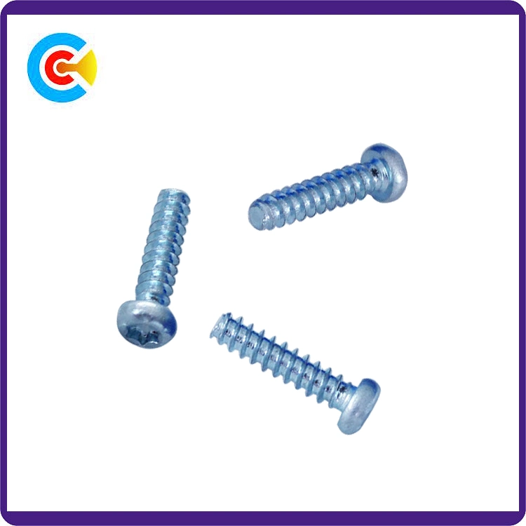 Carbon Steel/4.8/8.8/10.9 Flower Pan Head/Flat Tail Self-Drilling/Tapping Screw for Furniture/Kitchen/Cabinets