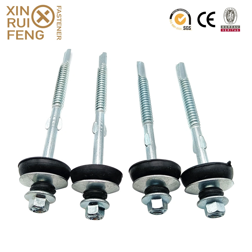 Canton Fair Wholesale Building Fastener Roofing Wing Teks Sawed Teeth Umbrella Washer Hex Head Self Drilling Screws