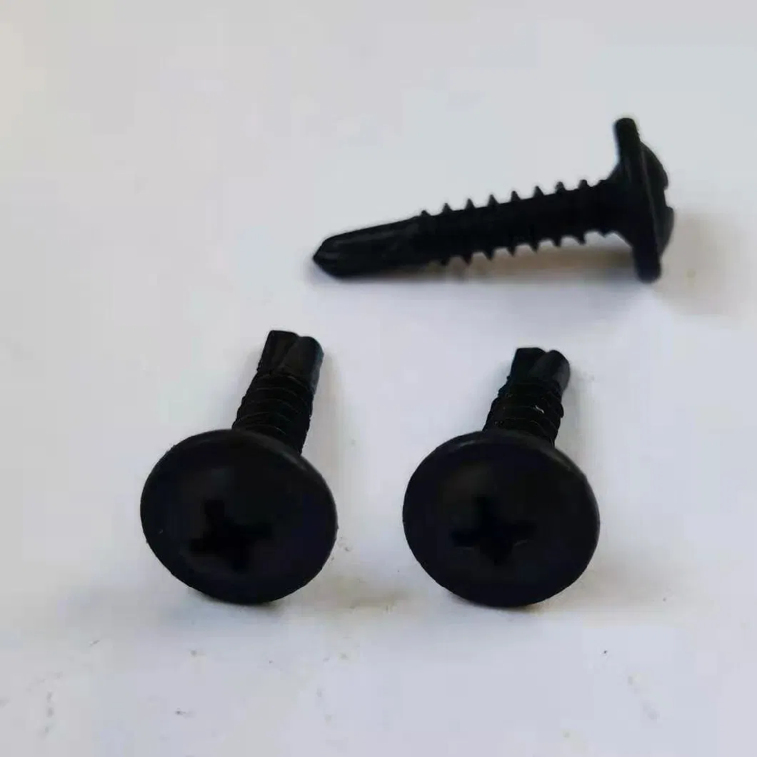 for Gypsum Board to 20-14 Steel Studs Bugle Head Cross Recess Fine Thread Black Phosphated Self Drilling Drywall Screws