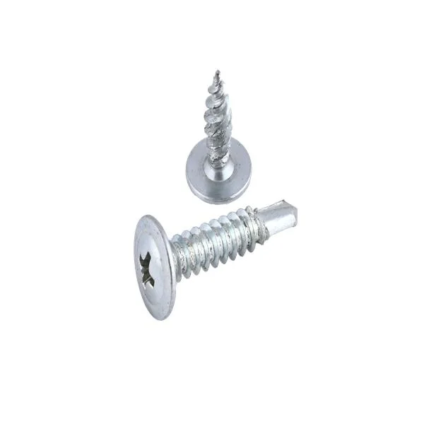 C1022 Carbon Steel Modified Screw Phillips Drive Hardened Zinc Plated Sharp Point Drill Point