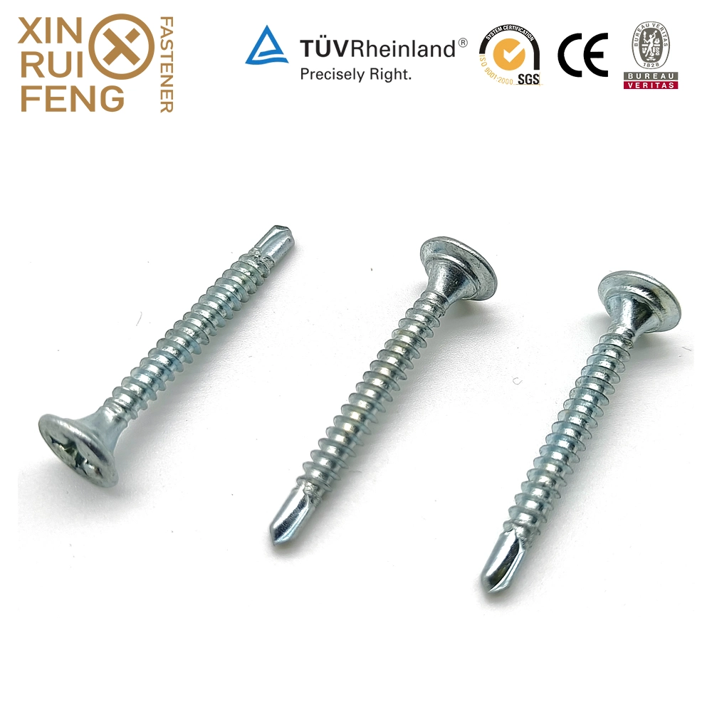 Xinruifeng Fastener Extra Guard #6 X 1-1/4&quot; Phillips Drive Coarse Fine Thread Double Bugle Scavenger Head Self Drilling Drywall Screws