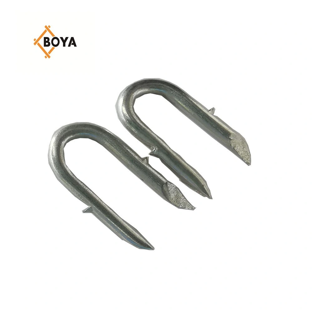 Barbed Shank Fence Staples / Barbed Shank U Nail / Fence Staple