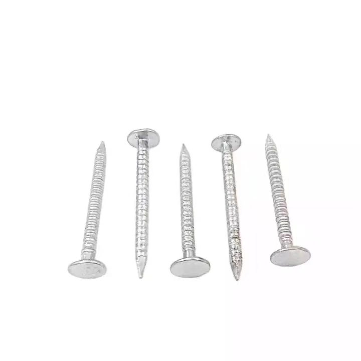 Ring Shank Better Fixation Clout Roofing Nails Flat Head Big Head Nails