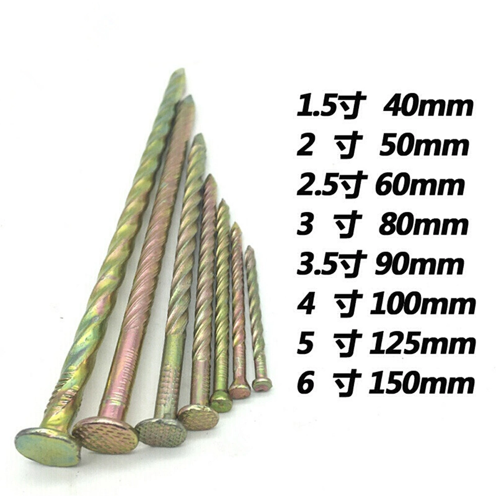 304 Stainless Steel Threaded Nail Galvanized Round Head Nail