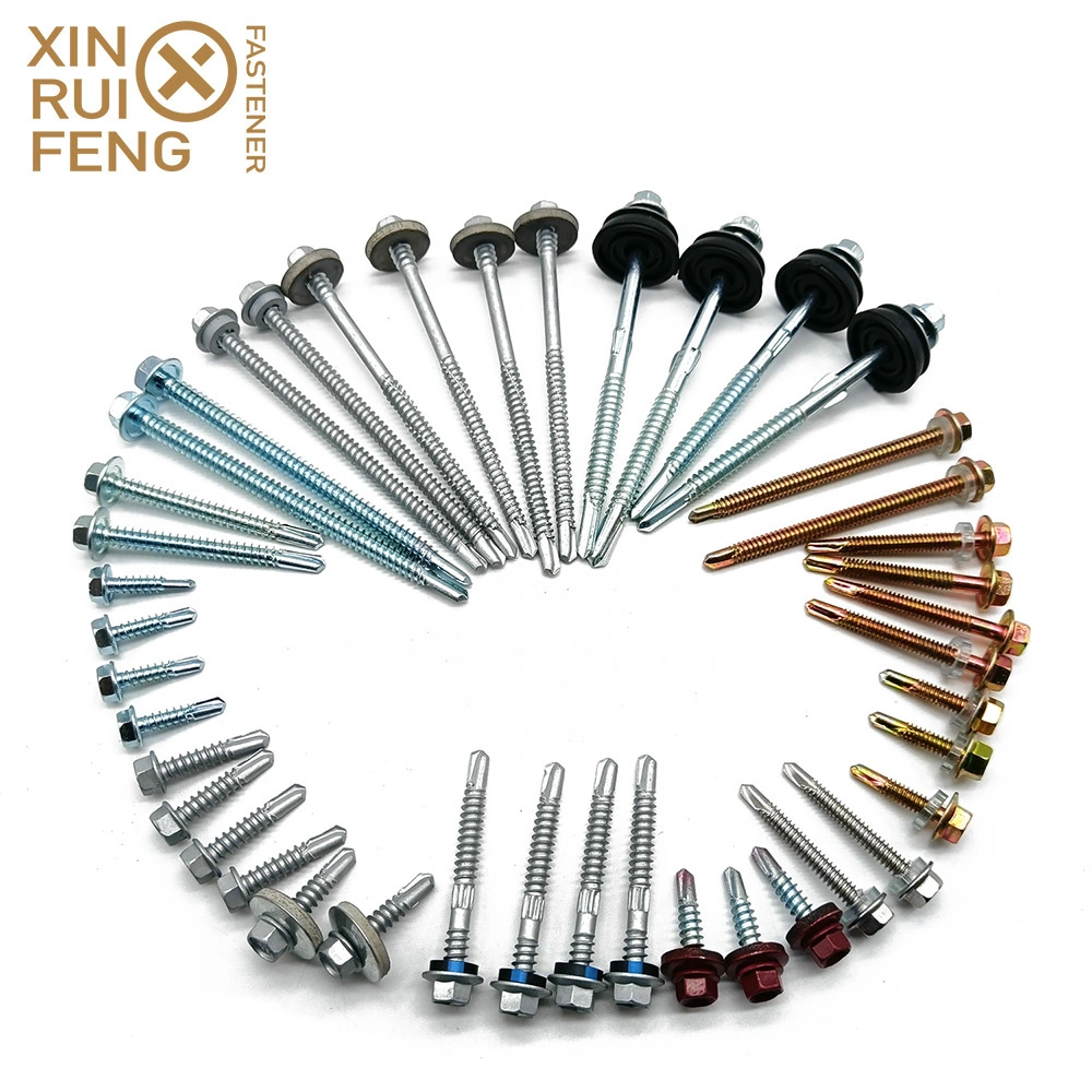 China Manufacturer Fastener Hexagonal Head Roofing Screw with Washer Ruspert Screw