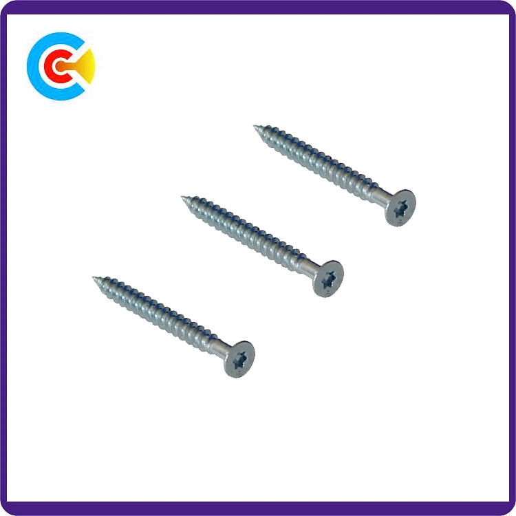 Carbon Steel4.8/8.8/10.9 Flower/Cinquefoil Countersunk Head Screw 8 Wood Screws