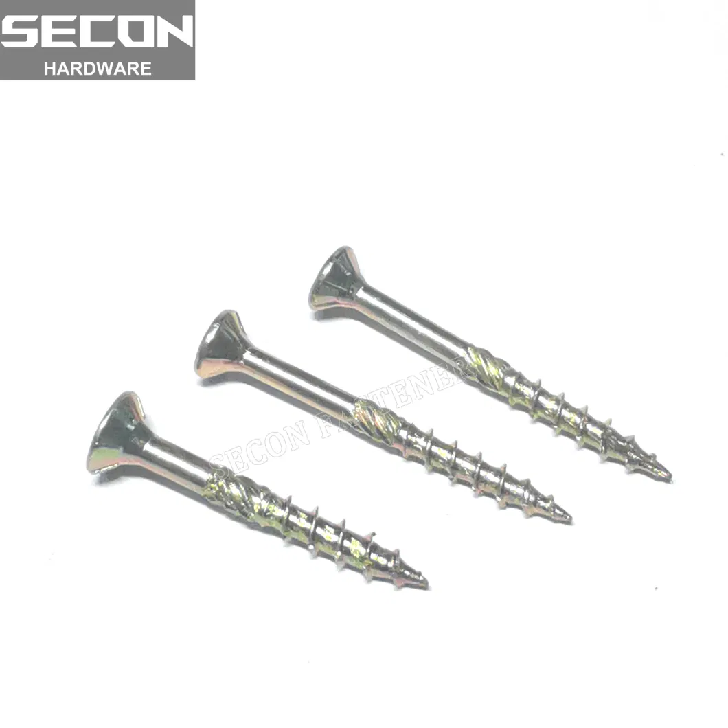 Made in China High-Low Thread Concrete Screw Diamond Point Blue White Color