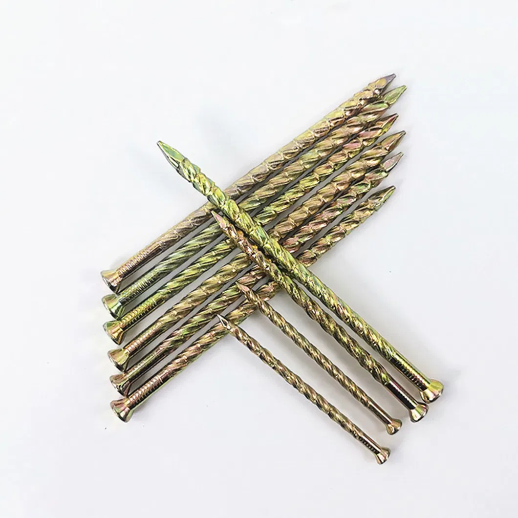 Hot Selling High Quality Professional Flat Head Annular Twist Shank Common Loose Floor Nails