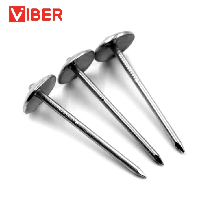 Xi&prime;an Factory Q195 Galvanized Umbrella Head Smooth/Twist Shank Roofing Nails