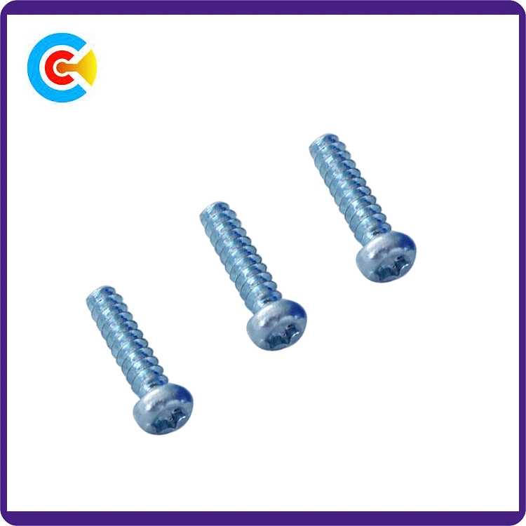 Carbon Steel/4.8/8.8/10.9 Flower Pan Head/Flat Tail Self-Drilling/Tapping Screw for Furniture/Kitchen/Cabinets