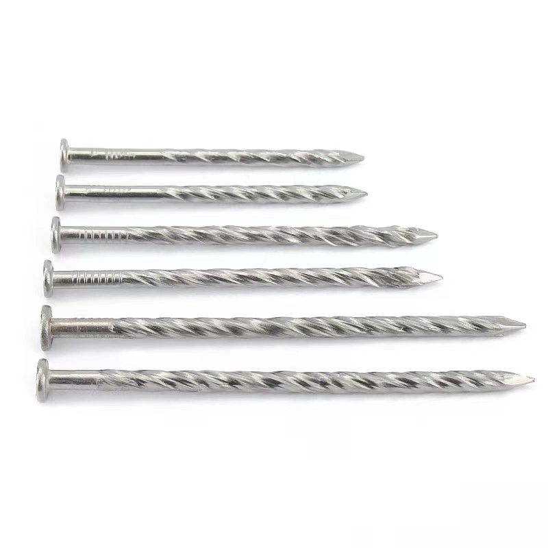 Galvanized Bulk Pallet Nails Twist/Spiral/Screw Shank Nails for Wood Construction Cement Nail Stainless Steel Countersunk Cement Nail