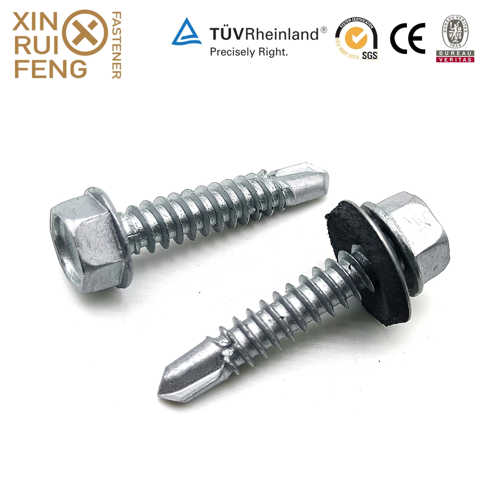 Xinruifeng Fastener Color Painted Bright Zinc Ruspert Coating Extra Guard As3566 Timber Building Purlin Crest Roofing Hex Washer Head Self Drilling Screws