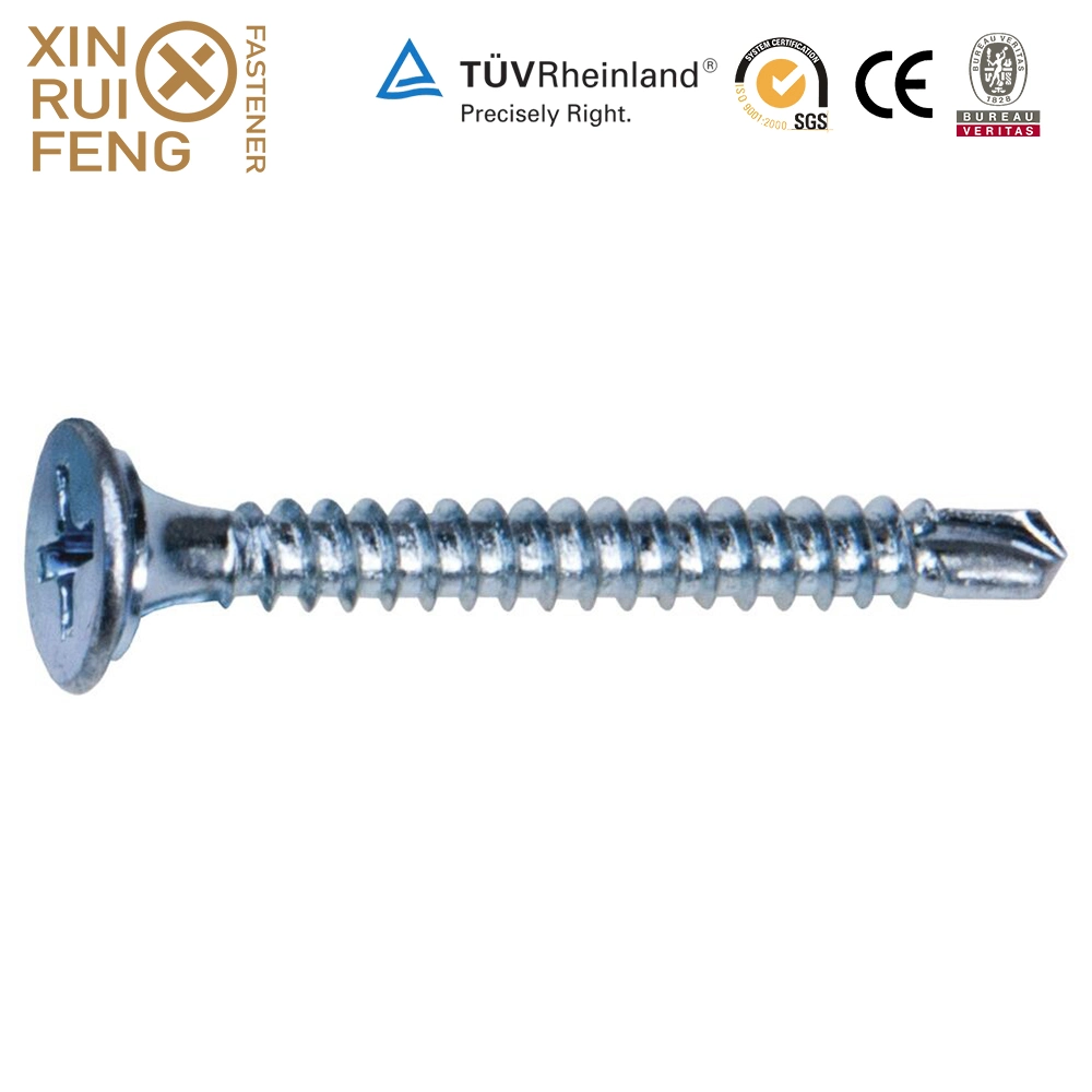 Xinruifeng Fastener Extra Guard #6 X 1-1/4&quot; Phillips Drive Coarse Fine Thread Double Bugle Scavenger Head Self Drilling Drywall Screws