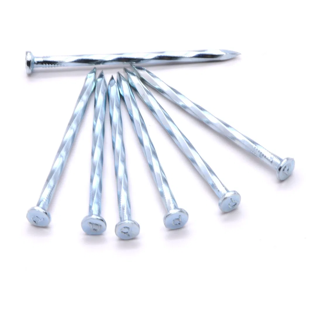 Stainless Steel Nails Angular Spiral Shank Hardened Stainless Steel Concrete Nail