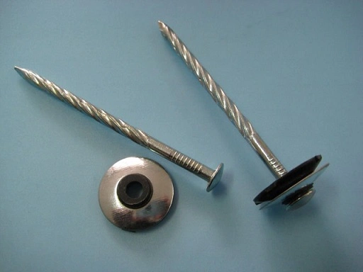 Factory Wholesale Electro Galvanized Assembled Helical Screw Twist Shank Roofing Nails