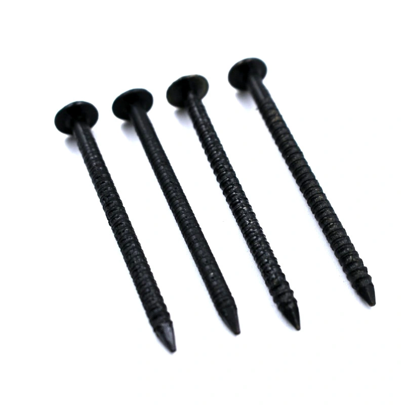 Guangzhou Supplier Black Ring Shank Nail in Guangzhou