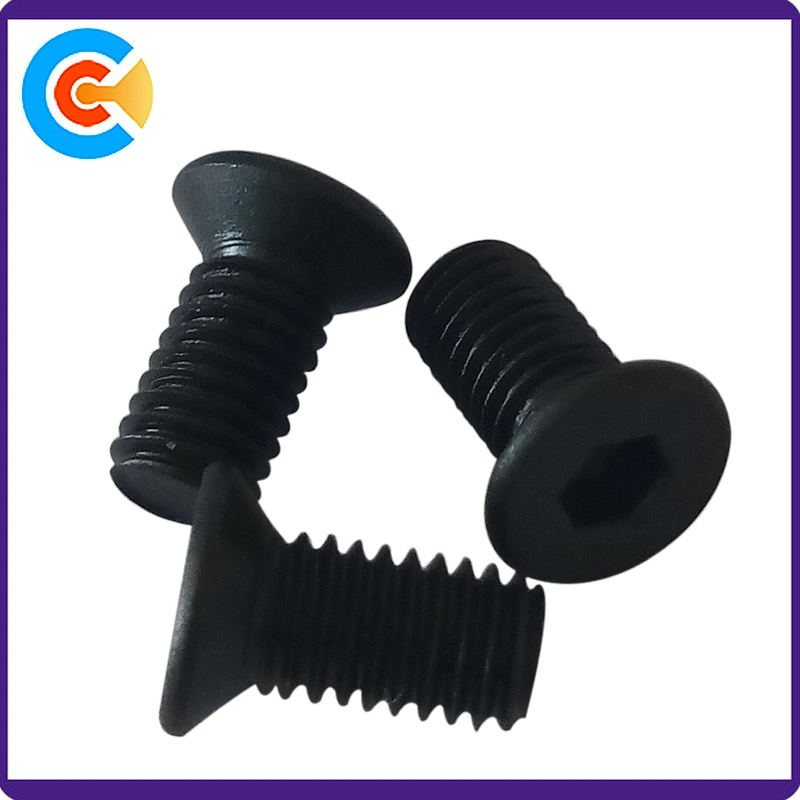 Carbon Steel Screw DIN965 Hex Socket Recessed Countersunk Machine Screw