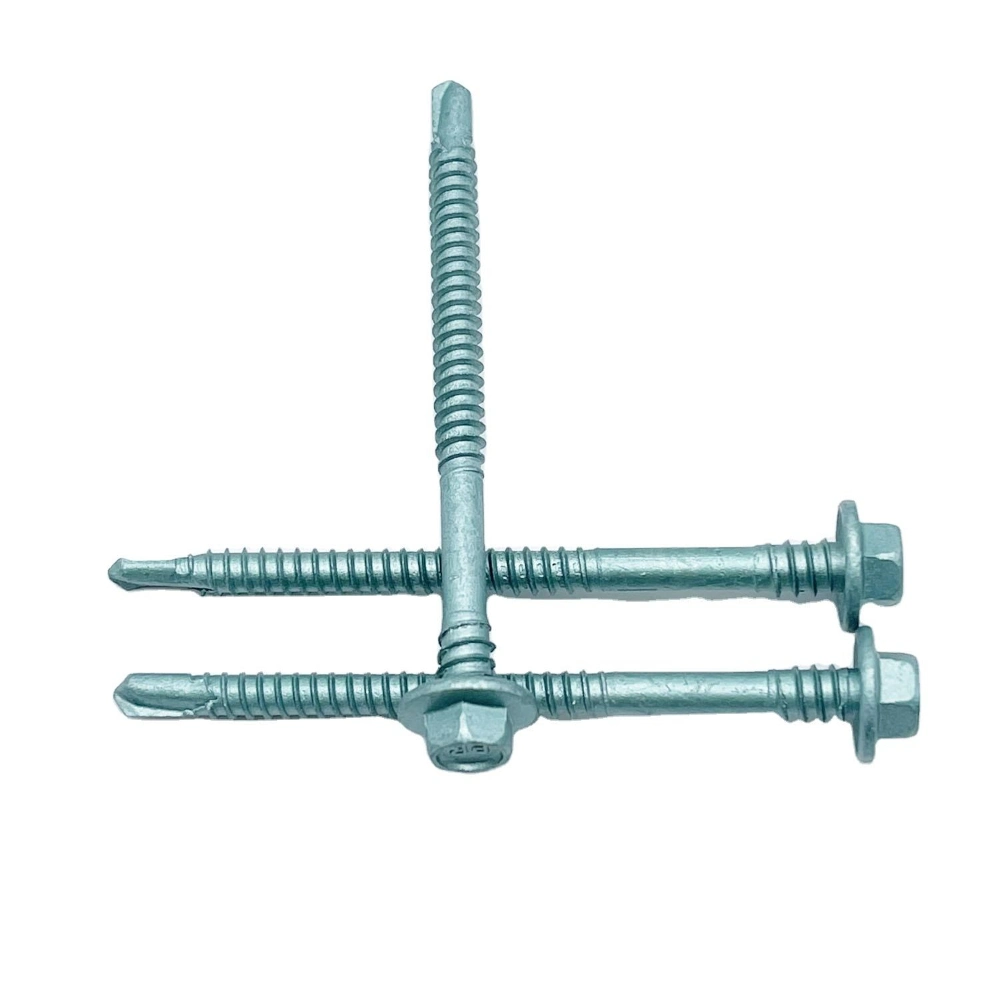 Hex Flanged Head, Self Drilling Screw, Double Thread