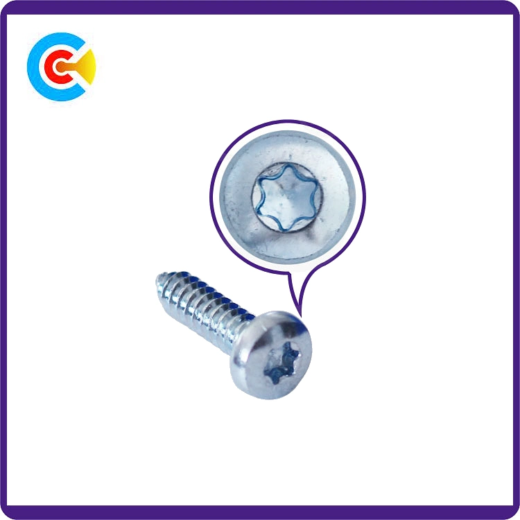 Stainless Steel/4.8/8.8/10.9 Galvanized/Zinc Flower Pan Head Self-Tapping Screw for Furniture/Kitchen/Cabinet