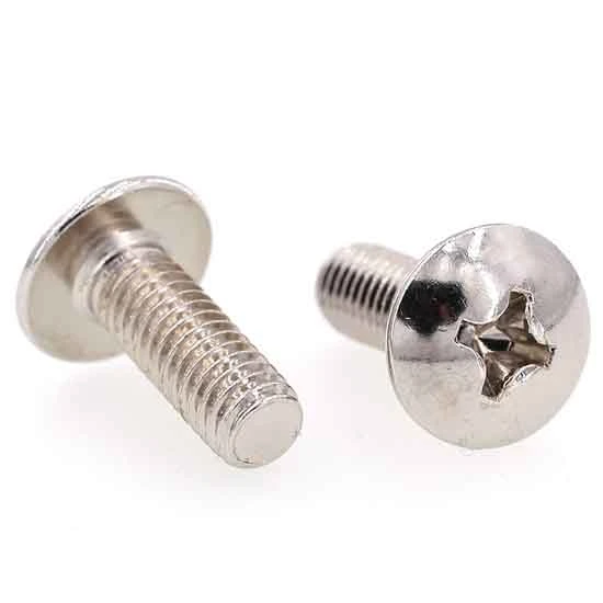 Nickel Plated Phillips Screws Mushroom Head Screw Nails