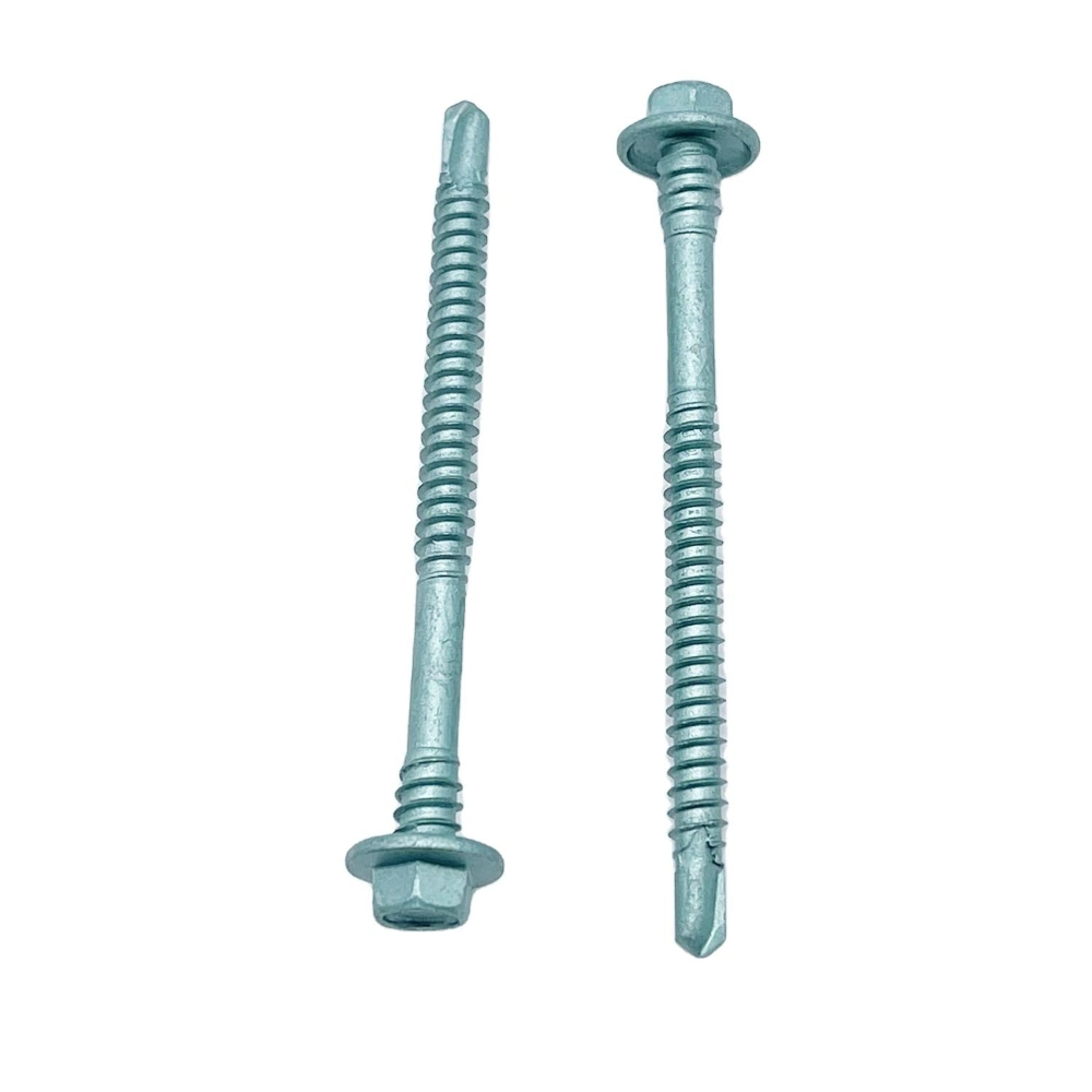 Hex Flanged Head, Self Drilling Screw, Double Thread